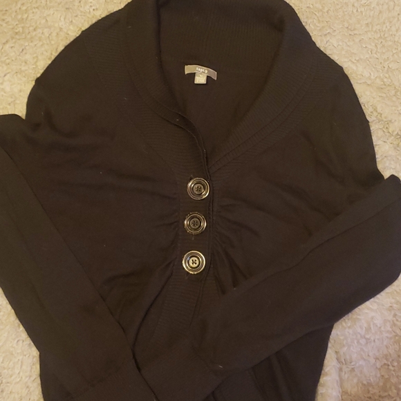 Apt 9 size Med button sweater black - Picture 4 of 4